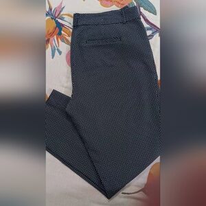 Liz Claiborne Emma Classic Black and White Patterned Chinos